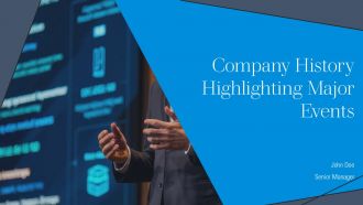Company History Highlighting Major Events PPT Information AT