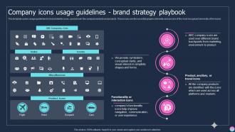 Company Icons Usage Guidelines Brand Strategy Playbook Ppt Microsoft