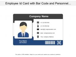 Company id card for employee information include date of joining and validity details