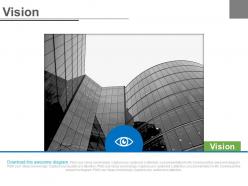 Company image and eye for business future vision powerpoint slides