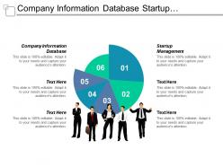Company information database startup management investment financing entrepreneurial opportunities cpb