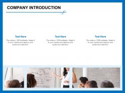 Company introduction adapt m388 ppt powerpoint presentation summary slide portrait