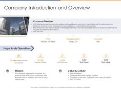Company Introduction And Overview Post Initial Public Offering Equity Ppt Download