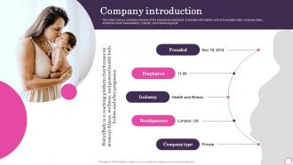 Company Introduction Baby2body Investor Funding Elevator Pitch Deck