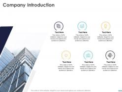 Company introduction c1474 ppt powerpoint presentation visual aids backgrounds