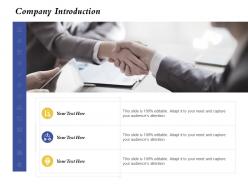 Company introduction capture ppt powerpoint presentation styles infographics