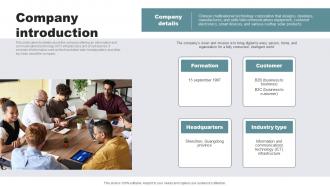 Company Introduction Cloud Computing Company Investor Funding Elevator Pitch Deck