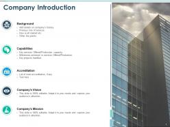 Company introduction companys history ppt powerpoint visual aids