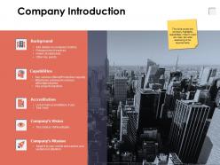 Company introduction companys vision a638 ppt powerpoint presentation file themes