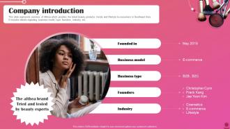 Company Introduction Cosmetics Brand Fundraising Pitch Deck