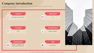 Company Introduction Curie Investor Funding Elevator Pitch Deck
