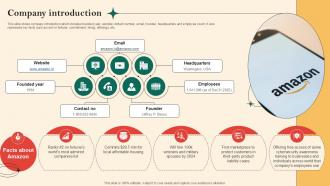 Company Introduction Digital Retail Shopping Services Provider Company Profile Ppt Example CP SS V