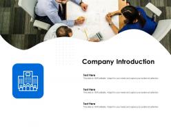 Company introduction editable ppt powerpoint presentation slides file formats