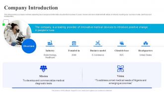 Company Introduction Fyodor Biotechnologies Investor Funding Elevator Pitch Deck