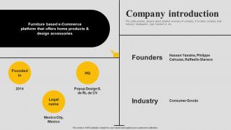 Company Introduction Gaia Investor Funding Elevator Pitch Deck