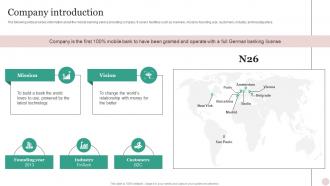 Company Introduction N26 Investor Funding Elevator Pitch Deck