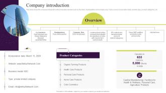 Company Introduction Network Marketing Services Company Profile Cp SS V