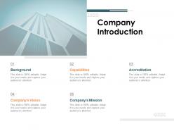 Company introduction ppt powerpoint presentation infographic template model