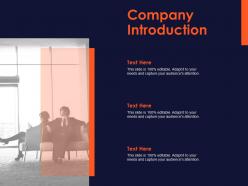 Company introduction ppt powerpoint presentation professional graphics design