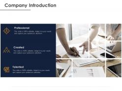 Company introduction ppt powerpoint presentation styles graphics design