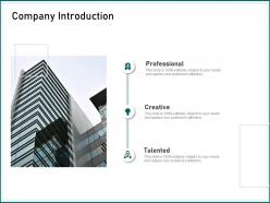 Company introduction professional talented ppt powerpoint presentation background