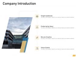 Company introduction requirement management planning ppt topics