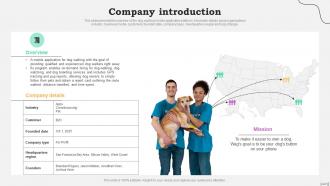 Company Introduction Wag Investor Funding Elevator Pitch Deck