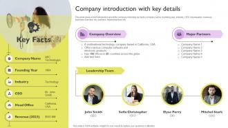 Company Introduction With Key Details Ways To Improve Brand Awareness