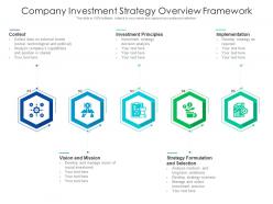 Company investment strategy overview framework