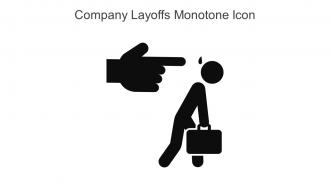 Company Layoffs Monotone Icon In Powerpoint Pptx Png And Editable Eps Format