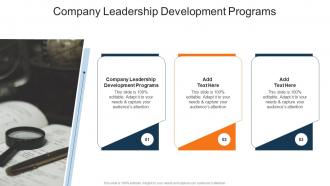 Company Leadership Development Programs In Powerpoint And Google Slides Cpb