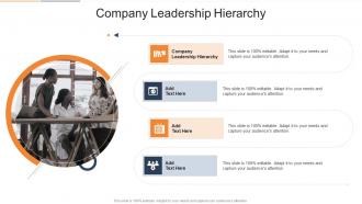 Company Leadership Hierarchy In Powerpoint And Google Slides Cpb