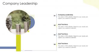 Company Leadership In Powerpoint And Google Slides Cpb