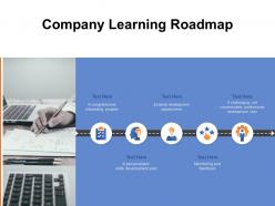 Company learning roadmap ppt powerpoint presentation slides
