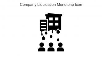 Company Liquidation Monotone Icon In Powerpoint Pptx Png And Editable Eps Format