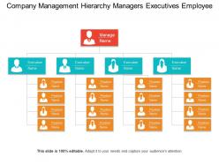 Company management hierarchy managers executives employee
