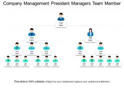 Company management president managers team member