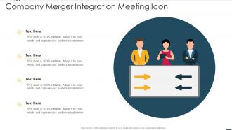 Company Merger Integration Meeting Icon