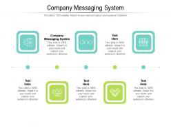 Company messaging system ppt powerpoint presentation ideas demonstration cpb