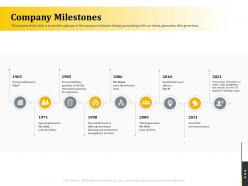 Company milestones retirement benefits ppt powerpoint presentation file