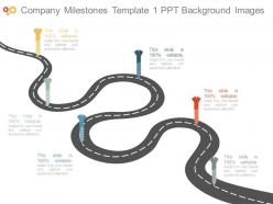 Company milestones template1 ppt background images