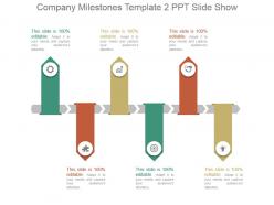 Company Milestones Template 2 Ppt Slide Show