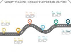 Company Milestones Template Powerpoint Slide Download