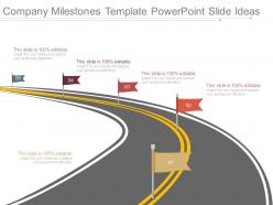 Company milestones template powerpoint slide ideas