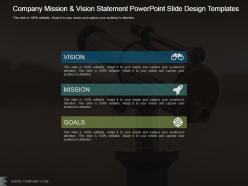 Company mission and vision statement powerpoint slide design templates