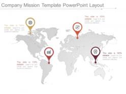 Company mission template powerpoint layout