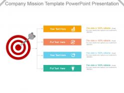 Company mission template powerpoint presentation