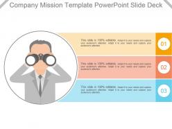 Company mission template powerpoint slide deck