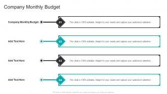 Company Monthly Budget In Powerpoint And Google Slides Cpb
