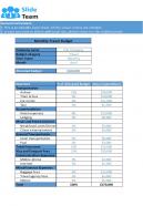 Company Monthly Travel Budget Excel Spreadsheet Worksheet Xlcsv XL SS